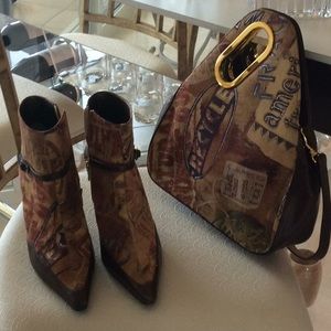 Boots and bag